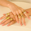 Wholesale Women's Stainless Steel Geometric Open Ring With Polishing Treatment