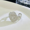 Wholesale Women's Stainless Steel Geometric Open Ring With Polishing Treatment