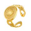 Wholesale Women's Stainless Steel Geometric Open Ring With Polishing Treatment