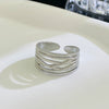 Wholesale Women's Stainless Steel Geometric Open Ring With Polishing Treatment