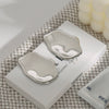 Wholesale Women's Stainless Steel Geometric Original Design Electroplated Irregular Earrings