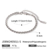 Wholesale Women's Stainless Steel Geometric Pattern Electroplated Chain Bracelet Jewelry