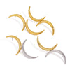 Wholesale Women's Stainless Steel Geometric Pattern Electroplated Moon Earrings