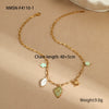 Wholesale Women's Stainless Steel Geometric Pendant Necklace With Electroplating Fashion Style