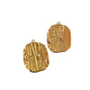 Wholesale Women's Stainless Steel Geometric Potato Chips Earrings With Electroplating