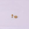 Wholesale Women's Stainless Steel Geometric Puncture Earrings With Electroplating Treatment