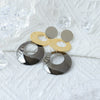 Wholesale Women's Stainless Steel Geometric Retro Highgrade Electroplated Earrings