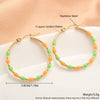 Wholesale Women's Stainless Steel Geometric Retro Temperament Earrings With Electroplating Treatment
