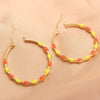 Wholesale Women's Stainless Steel Geometric Retro Temperament Earrings With Electroplating Treatment