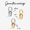 Wholesale Women's Stainless Steel Geometric Ring Pendant Earrings With Electroplating Modern Normcore And French Retro Style