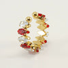 Wholesale Women's Stainless Steel Geometric Ring With Electroplating Design