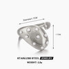 Wholesale Women's Stainless Steel Geometric Ring With Pearl Inlaid And Electroplating Treatment
