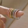 Wholesale Women's Stainless Steel Geometric Ring With Vacuum Real Gold Plating In Pvd Furnace