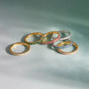 Wholesale Women's Stainless Steel Geometric Ring With Vacuum Real Gold Plating In Pvd Furnace