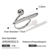 Wholesale Women's Stainless Steel Geometric Simple Opening Ring Jewelry With Electroplating