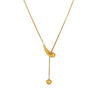 Wholesale Women's Stainless Steel Geometric Snake Bone Necklace With 18K Gold Plated Electroplating Light Luxury Design