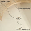 Wholesale Women's Stainless Steel Geometric Snake Bone Necklace With 18K Gold Plated Electroplating Light Luxury Design