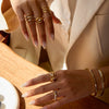 Wholesale Women's Stainless Steel Geometric Snake Ring With Electroplating In Modern Classic Style