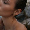 Wholesale Women's Stainless Steel Geometric Spiral Electroplated Earrings Modern Minimalist Design