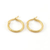 Wholesale Women's Stainless Steel Geometric Spiral Round Earrings With Electroplating Retro Style