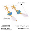 Wholesale Women's Stainless Steel Geometric Style Electroplated Earrings