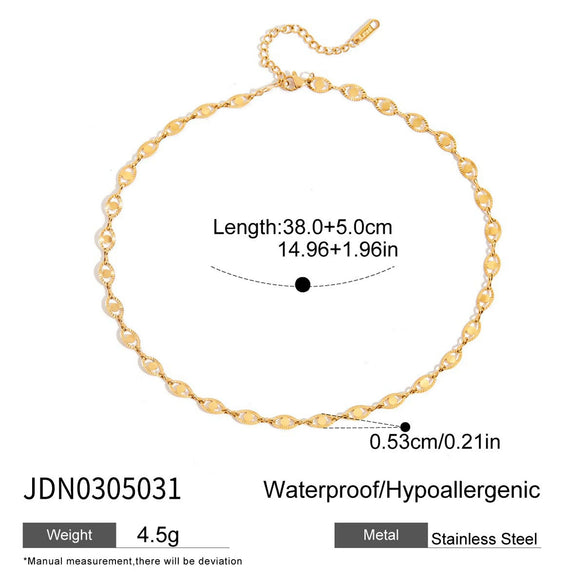 Wholesale Women's Stainless Steel Geometric Sunflower Handmade Chain Jewelry With Electroplating