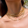 Wholesale Women's Stainless Steel Geometric Sunflower Handmade Chain Jewelry With Electroplating