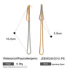 Wholesale Women's Stainless Steel Geometric Tassel Earrings With Electroplating