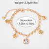 Wholesale Women's Stainless Steel Geometric Tassel Electroplated Bracelet Jewelry