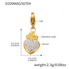 Wholesale Women's 316L Stainless Steel Geometric Tree Of Life Inlaid Zircon Electroplated Bracelet