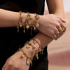 Wholesale Women's 316L Stainless Steel Geometric Tree Of Life Inlaid Zircon Electroplated Bracelet