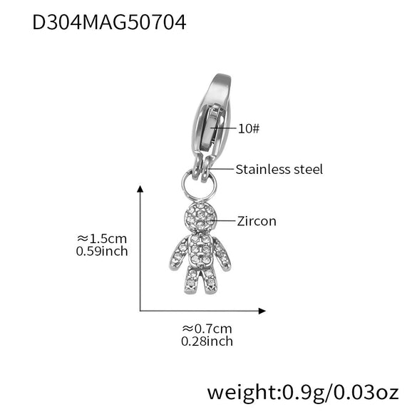 Wholesale Women's 316L Stainless Steel Geometric Tree Of Life Inlaid Zircon Electroplated Bracelet