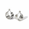 Wholesale Women's Stainless Steel Geometric Ushape Electroplated Earrings