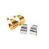 Wholesale Women's Stainless Steel Geometric Ushape Electroplated Earrings
