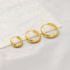 Wholesale Women's Stainless Steel Geometric Ushaped Water Plated Earrings