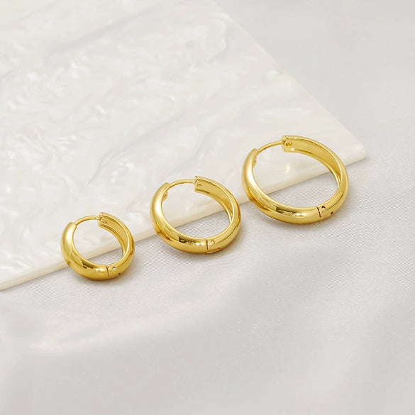 Wholesale Women's Stainless Steel Geometric Ushaped Water Plated Earrings