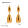 Wholesale Women's Stainless Steel Geometric Water Drop Earrings With Electroplating Light Luxury Niche Style