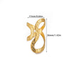 Wholesale Women's Stainless Steel Gold Plated Inlaid With Gold Geometric Fruit Pattern Open Ring Accessories