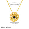 Wholesale Women's Stainless Steel Gold Plated Jewelry Set With Flower Pattern And Pearl Inlay