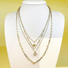 Wholesale Women's Stainless Steel Goldplated Fashion Flower Necklace With Electroplating Treatment