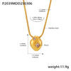 Wholesale Women's Stainless Steel Goldplated Ferris Wheel Irregular Shaped Inlaid Geometric Zircon Clavicle Necklace And Earrings Set