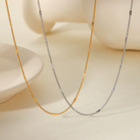 Wholesale Women's Stainless Steel Goldplated Geometric Fashionable Allmatch Clavicle Necklace