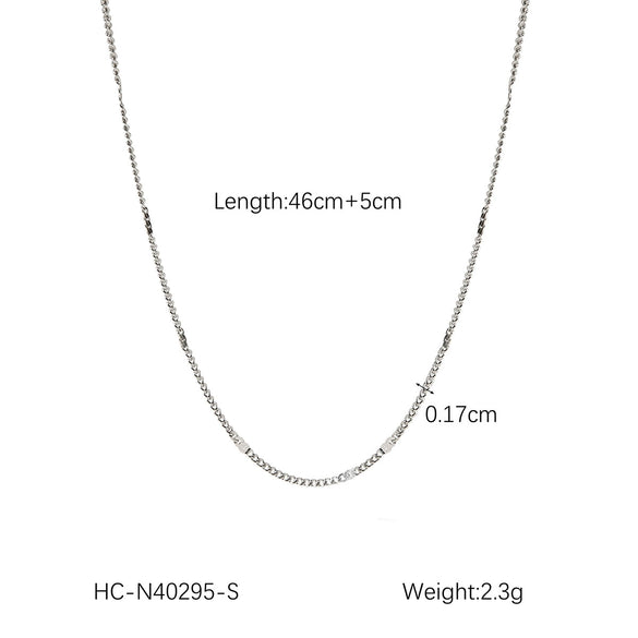Wholesale Women's Stainless Steel Goldplated Geometric Fashionable Allmatch Clavicle Necklace