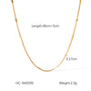 Wholesale Women's Stainless Steel Goldplated Geometric Fashionable Allmatch Clavicle Necklace