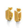 Wholesale Women's Stainless Steel Goldplated Geometric Irregular Stud Earrings