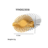 Wholesale Women's Stainless Steel Hairpin Small Fresh Style With Non Fading Plant Flower Pattern Duck Bill Side Clip Electroplated With Pvd Furnace Real Gold For Autumn And Winter