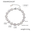 Wholesale Women's 316L Stainless Steel Handmade Inlaid Geometric Zircon Bracelet Pvd Plated 18K Gold Color