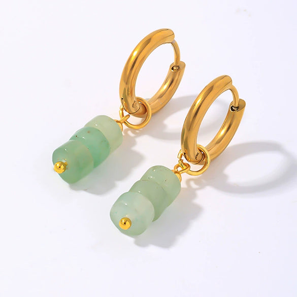 Wholesale Women's Stainless Steel Handmade Simple Allmatch Earrings With Original Design