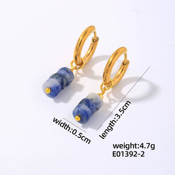 Wholesale Women's Stainless Steel Handmade Simple Allmatch Earrings With Original Design