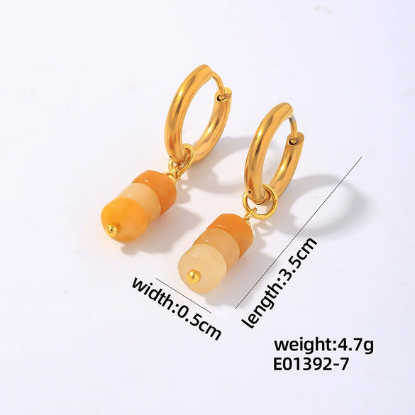 Wholesale Women's Stainless Steel Handmade Simple Allmatch Earrings With Original Design